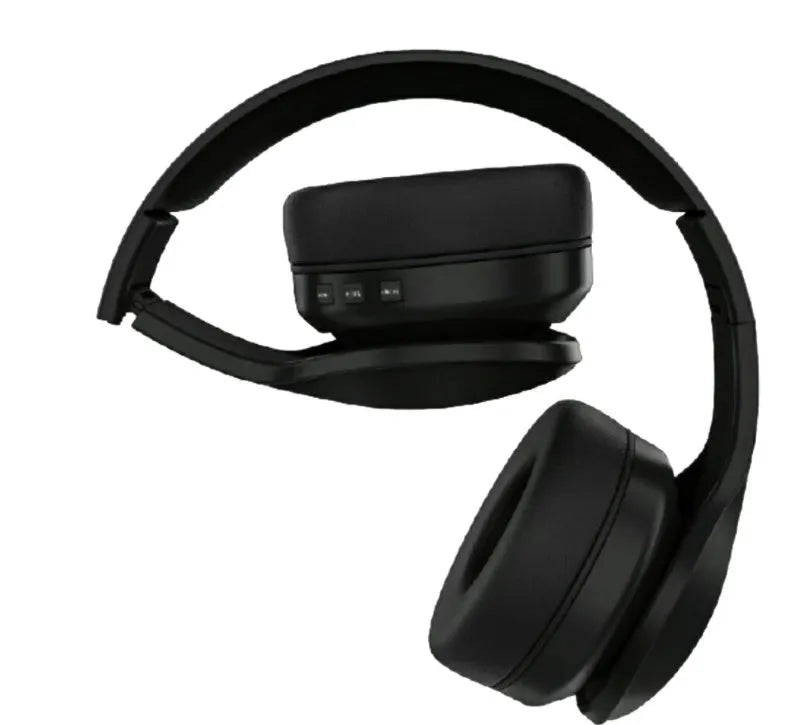 Bluetooth 5.0 wireless stereo sports headset in Black or White with 300mAh battery and 10m range