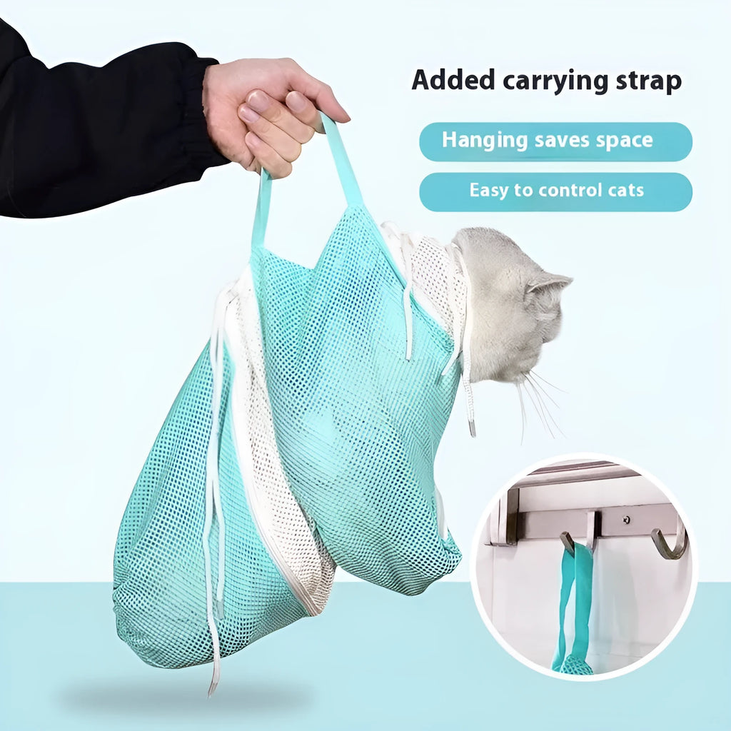 Upgraded 5th generation cat grooming bag with detachable design and scratch-resistant thickened material