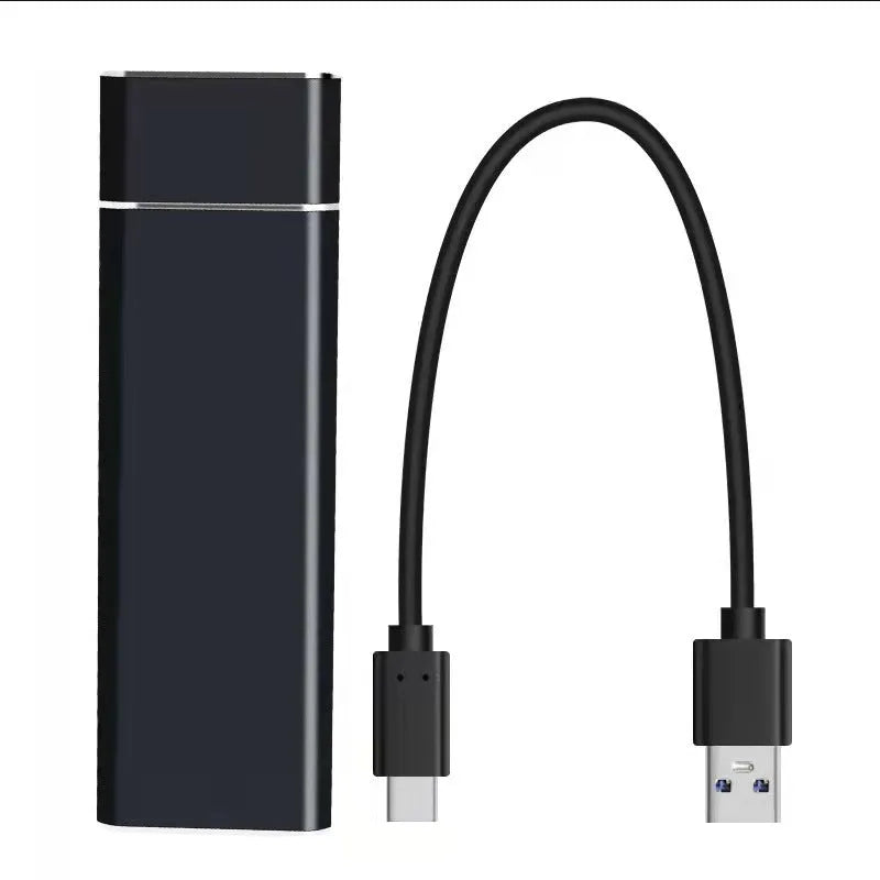High-speed SSD mobile hard disk with 6TB capacity in metal shell, available in black, blue, orange, red, silver