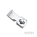Silver 304 stainless steel lock hasp bolt with mirror finish for doors and cabinets
