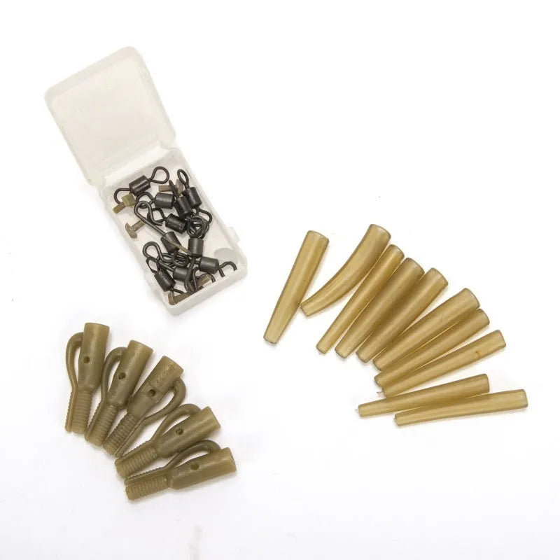 30 piece European carp fishing accessory set with anti-winding pipes threaded hoses rotations and screws by Tobly