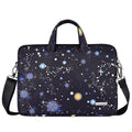 Black waterproof polyester laptop liner bag with zipper closure for 13 inch laptop