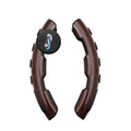 Steering wheel booster ball with ABS and rubber construction in carbon fibre black finish, 22cm height