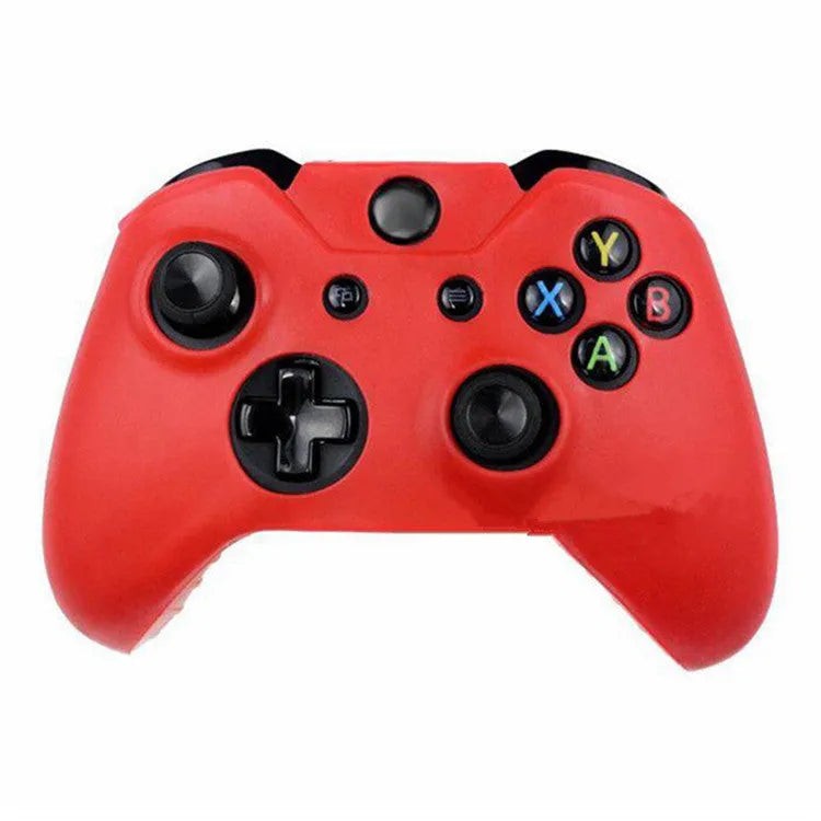 Xbox One controller inside a soft, transparent silicone protective case.