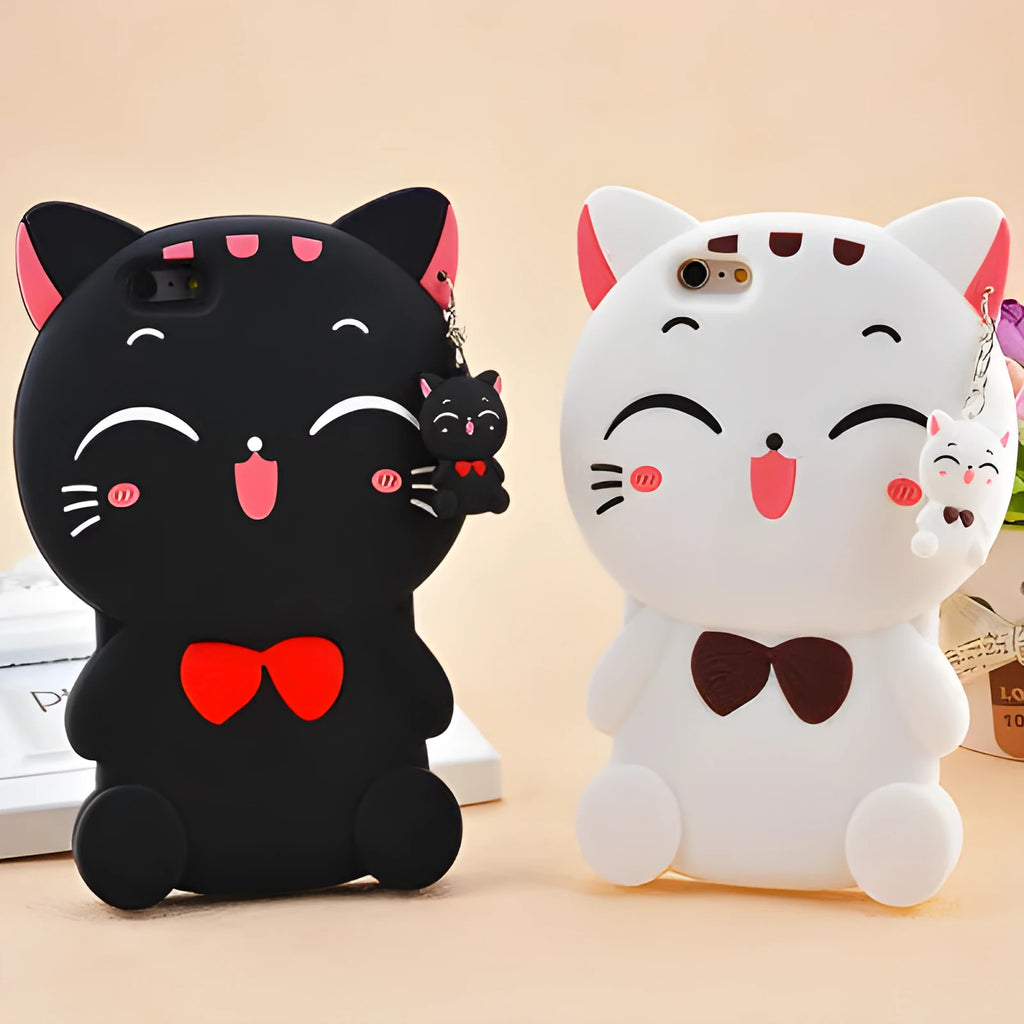 Soft silicone phone case showing edge-proof design, compatible with Samsung Galaxy and Apple iPhone models.