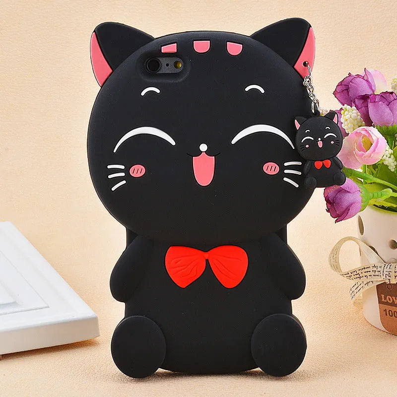 Soft silicone phone case showing edge-proof design, compatible with Samsung Galaxy and Apple iPhone models.