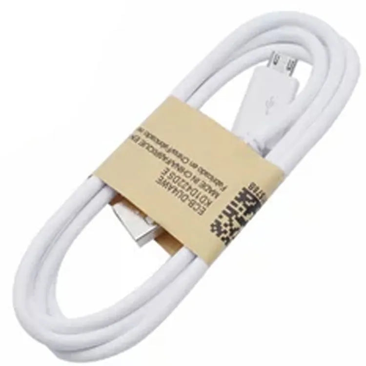 Black Android Micro USB data cable for phone charging and data transfer