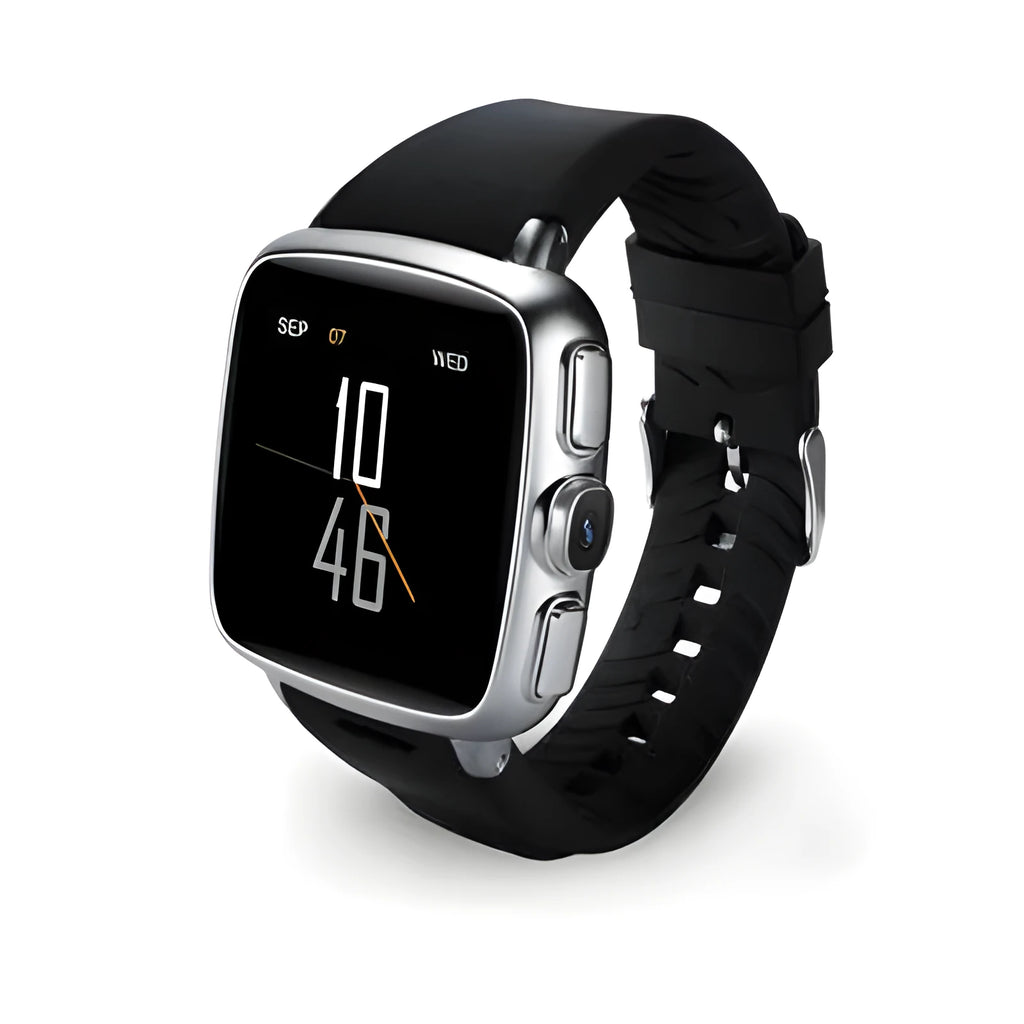 Z01 smart watch with 1.54 inch HD touchscreen on wrist, showing Android interface