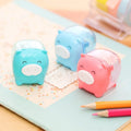 Deli 0557 manual pencil sharpener plastic animal shape mixed colour 48x38.2x41mm