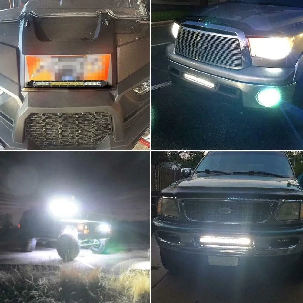 Aluminium alloy LED strip light for vehicle mounting in three length options