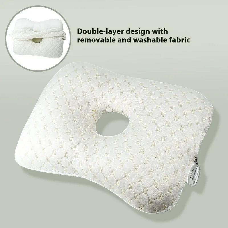 Boer Gray single hole ear pillow with polyester filling for beauty salon facial treatments
