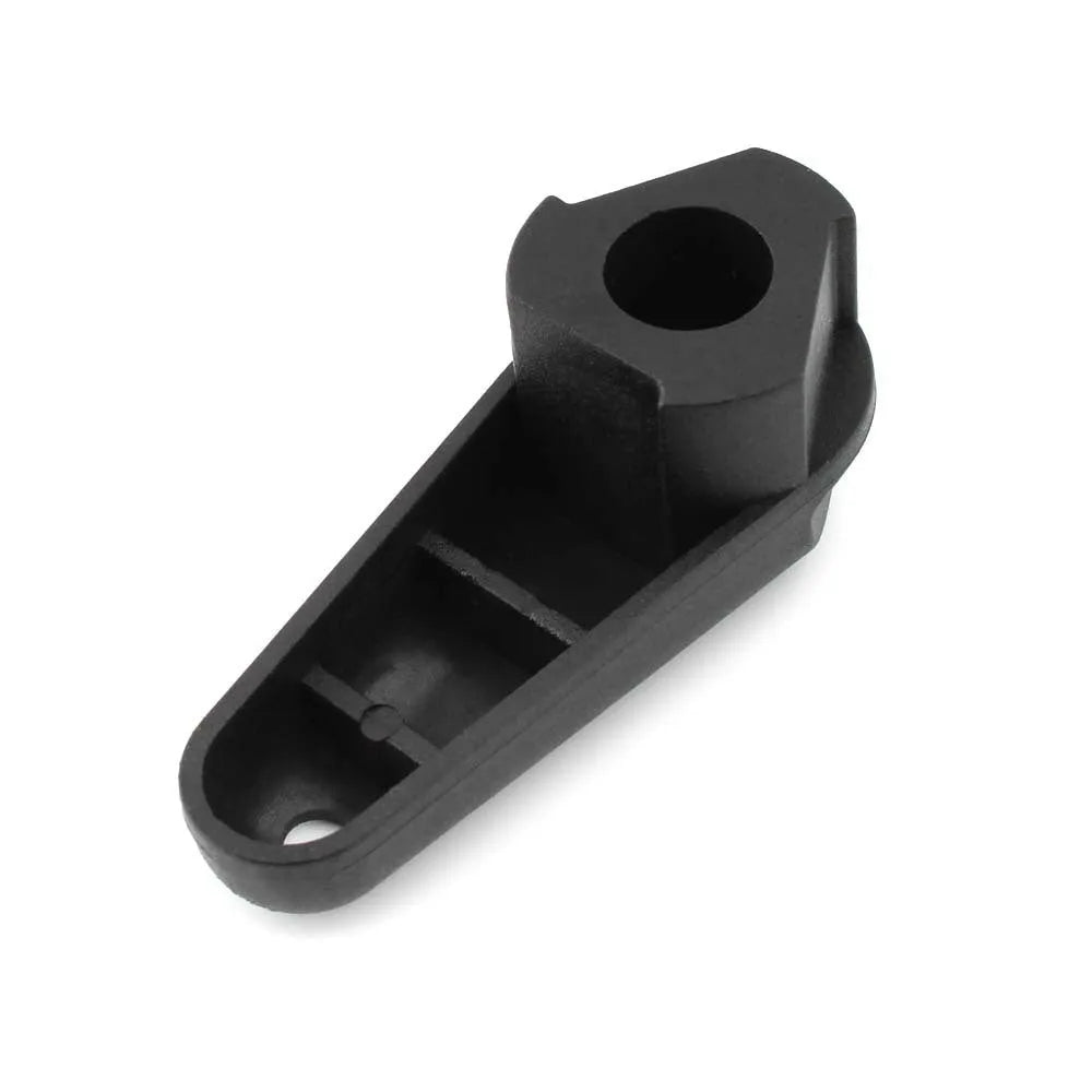 Black nylon quick release oil filter wrench for BMW motorcycle engine maintenance