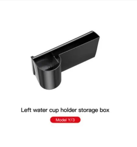 Tesla Model 3 and Model Y dashboard water cup holder with handle for left-hand drive vehicles