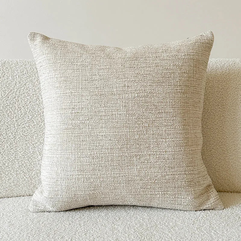 American-style yarn-dyed jacquard sofa cushion with paisley pattern in amber colours