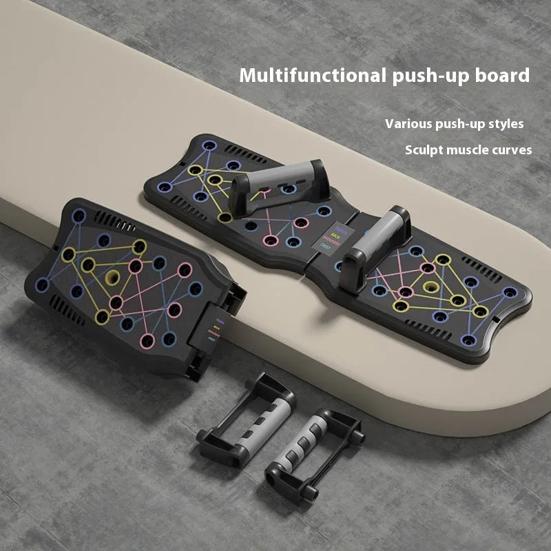 ABS plastic flat push up support plate for chest, shoulder, back and arm workouts