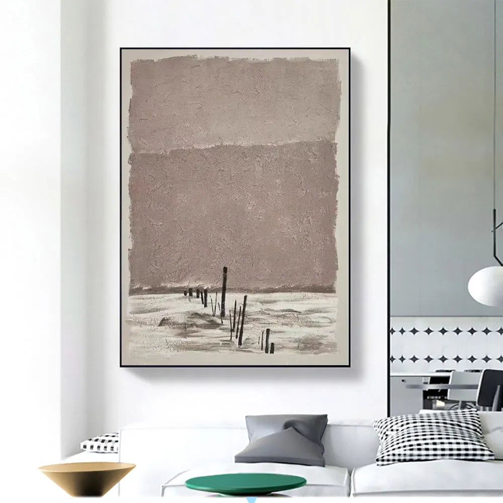 Hand-painted abstract oil painting canvas wall art modern decor unframed rolled