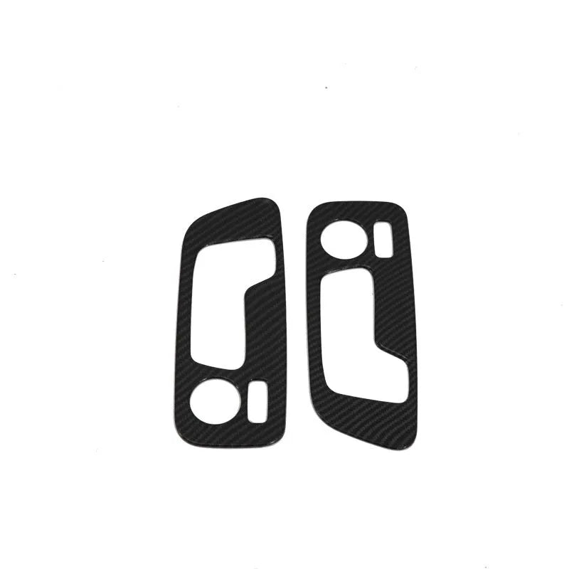 Black ABS plastic cup holder decorative panel for 2019 BMW X5 central console