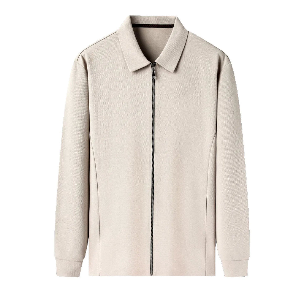 Men's polyester business jacket in three colours with regular sleeves and straight hem