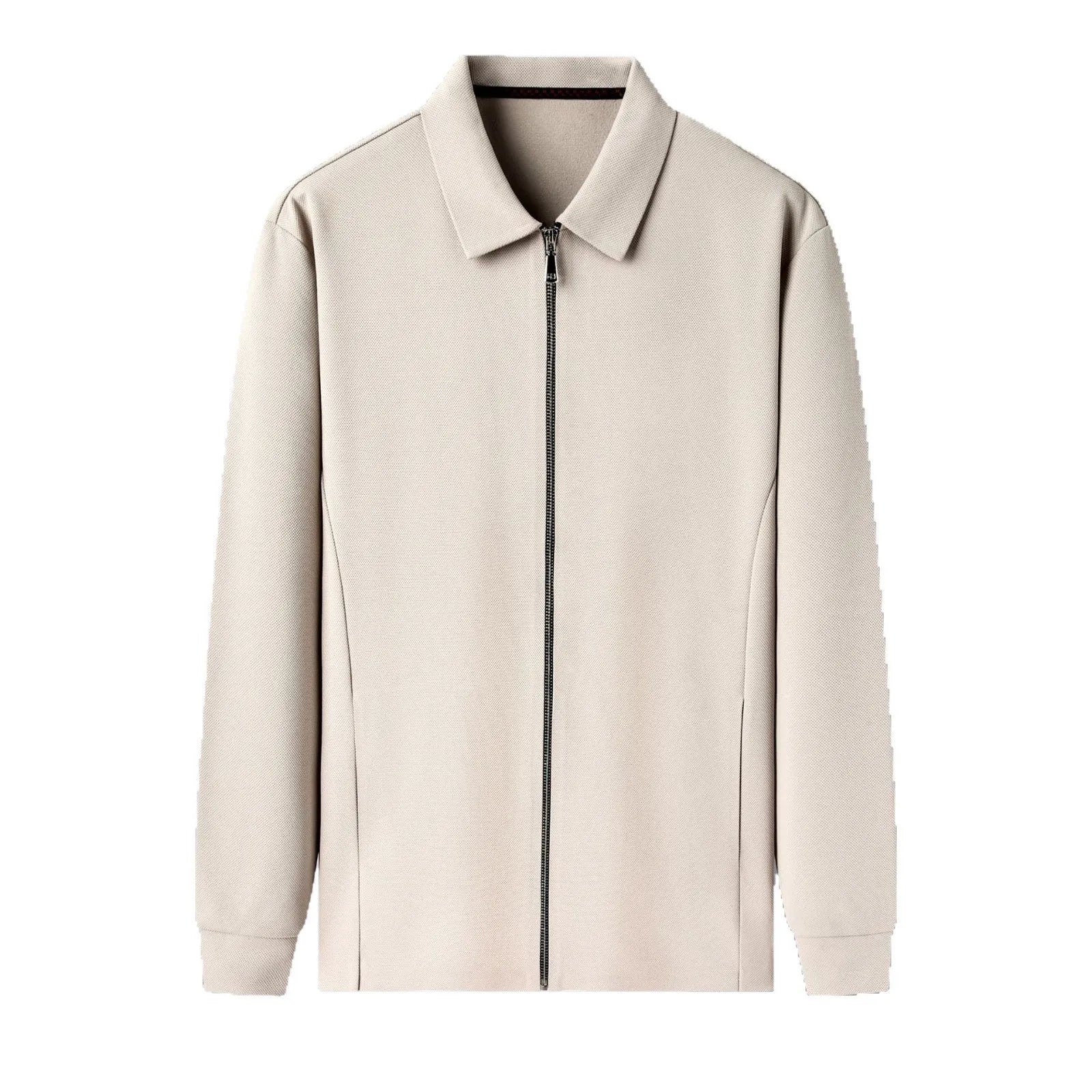 Men's polyester business jacket in three colours with regular sleeves and straight hem