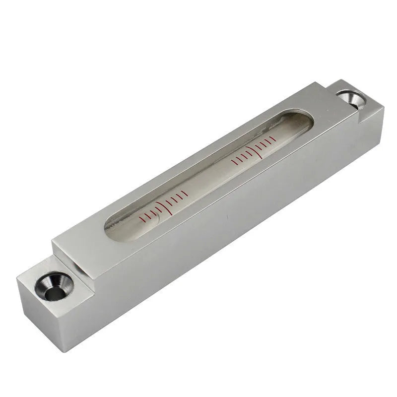 132mm metal spirit level with glass vial for machine tool decoration and precision alignment