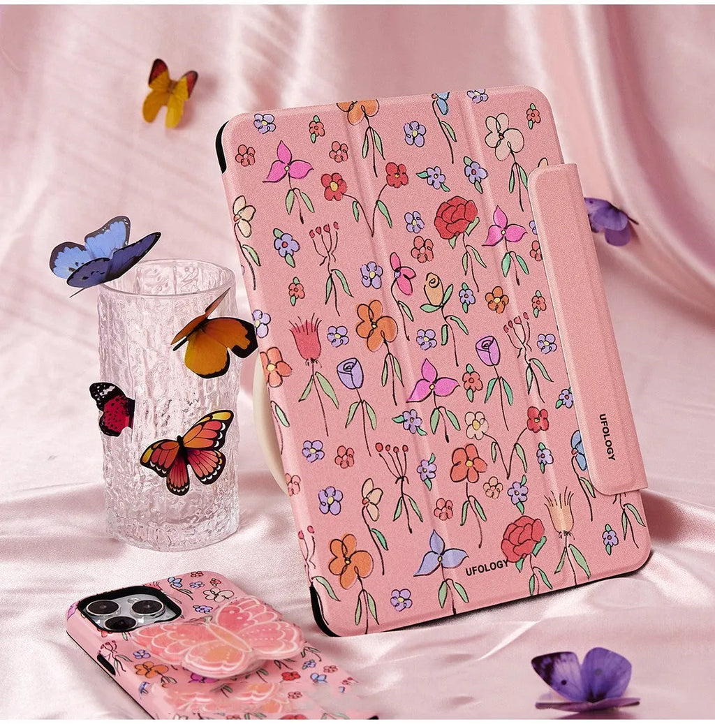 Magnetic suction flat protective shell for 10.9-inch iPad Air tablets showing polyurethane construction