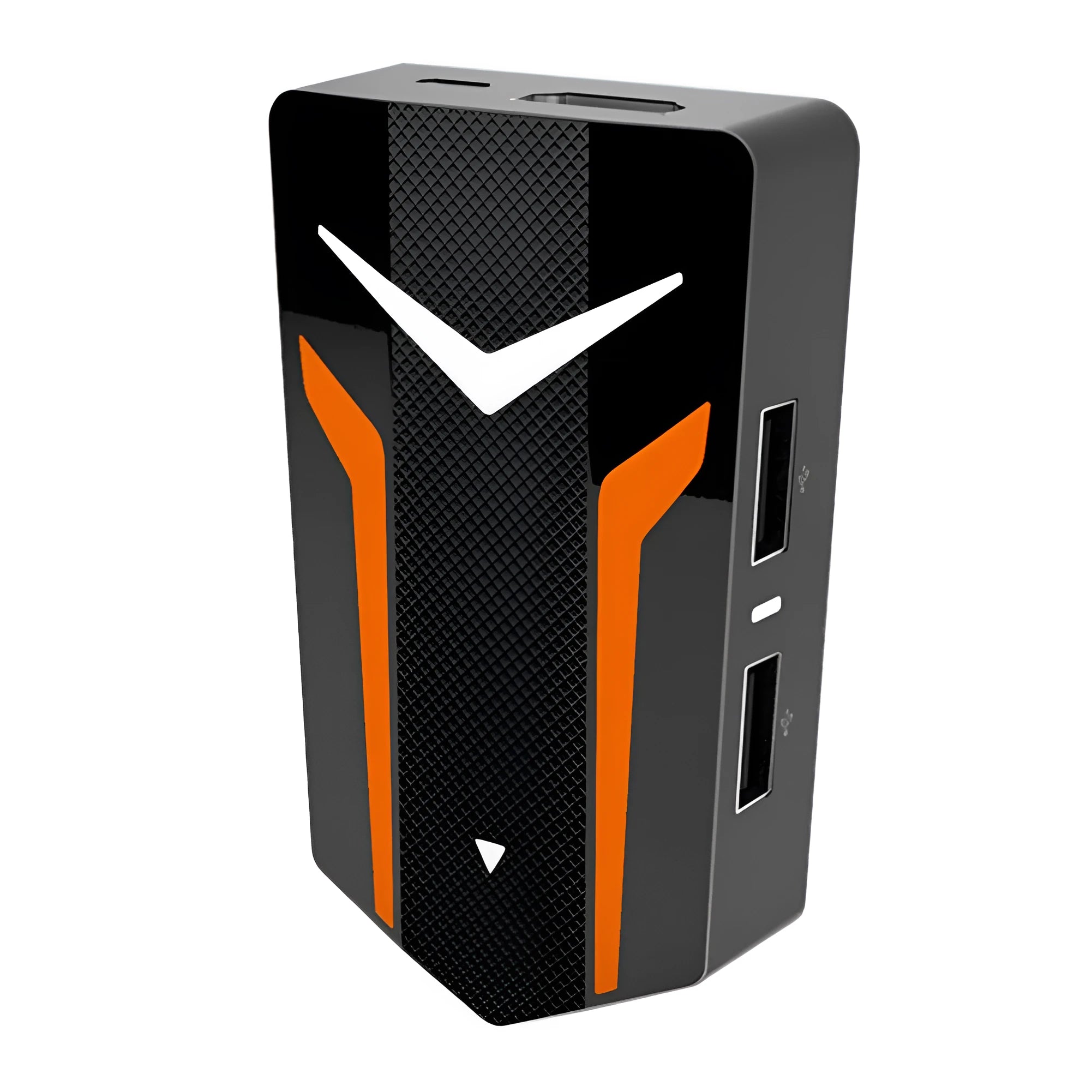 Gaming docking station with Bluetooth connecting a phone to a USB keyboard and mouse for mobile game controls