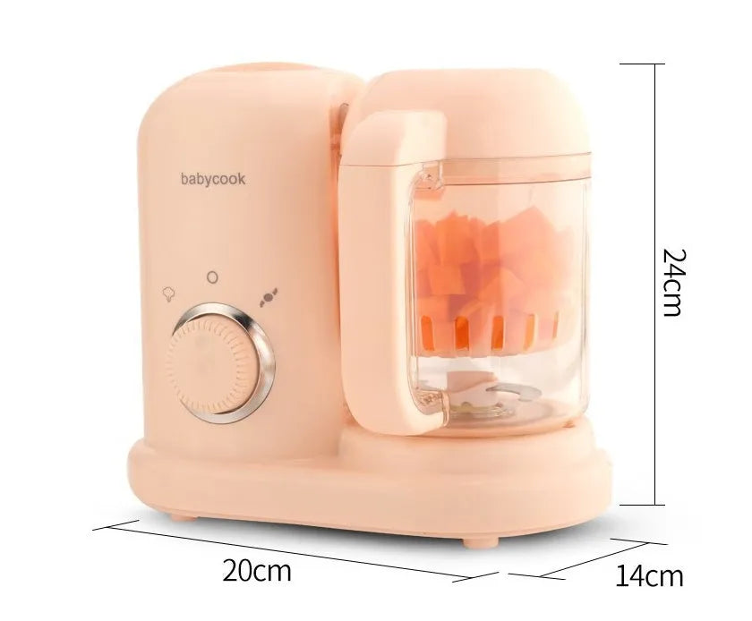 Green baby food processor steamer and blender with 10 litre capacity
