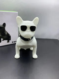 Mini Full Body Bulldog Bluetooth Speaker in black, red or white colour options