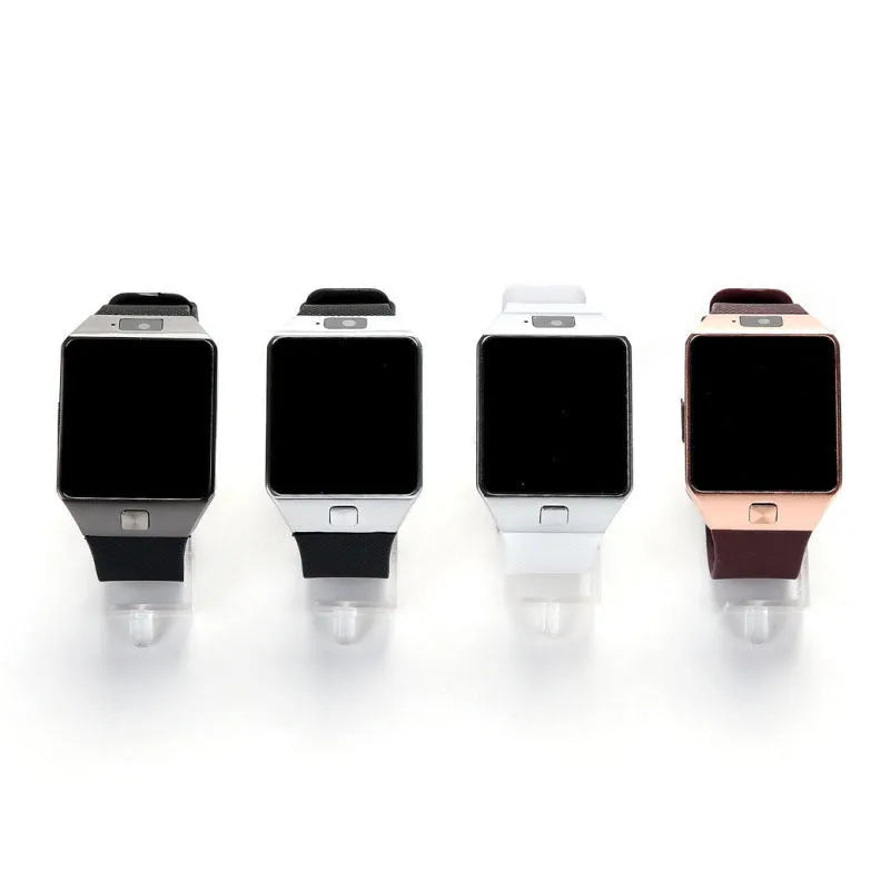 White smart watch with Bluetooth call function on a wrist, showing its 1.44-inch touch screen.