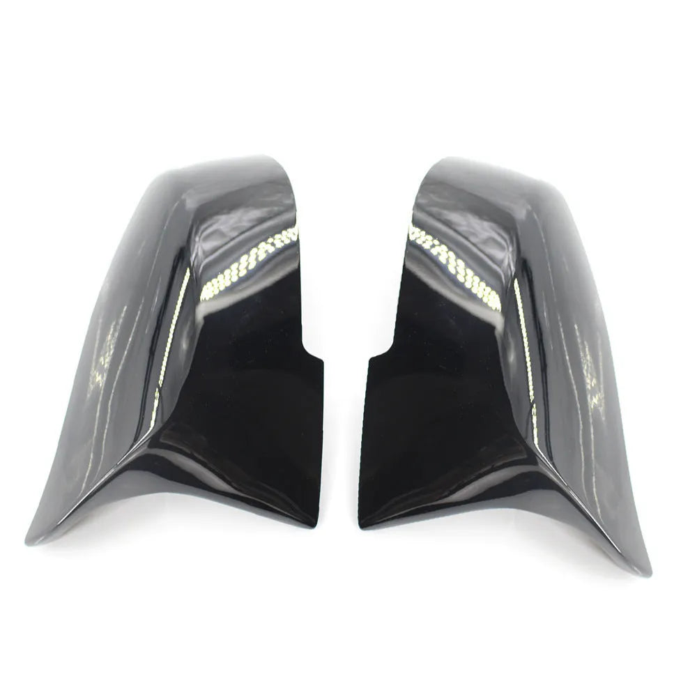BMW horn rearview mirror shell replacement part in Paint Bright Black for F-Series vehicles