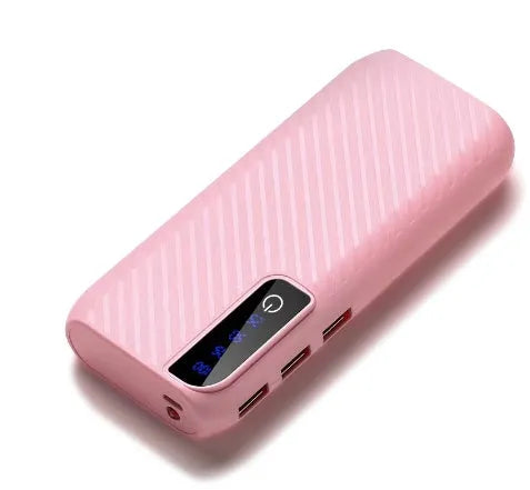 20000mAh portable mini power bank in black showing compact dimensions