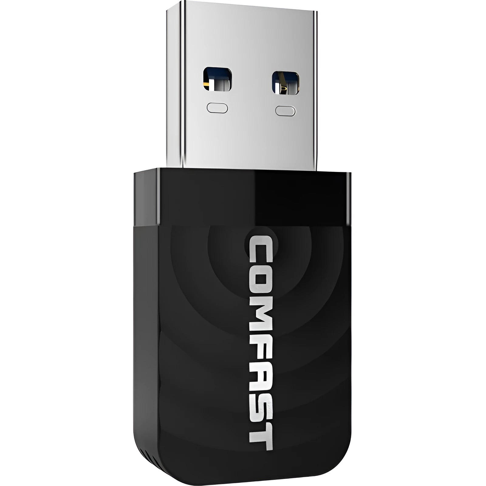 Portable WiFi USB 3.0 transmitter receiver adapter dual band 1300Mbps black compact size