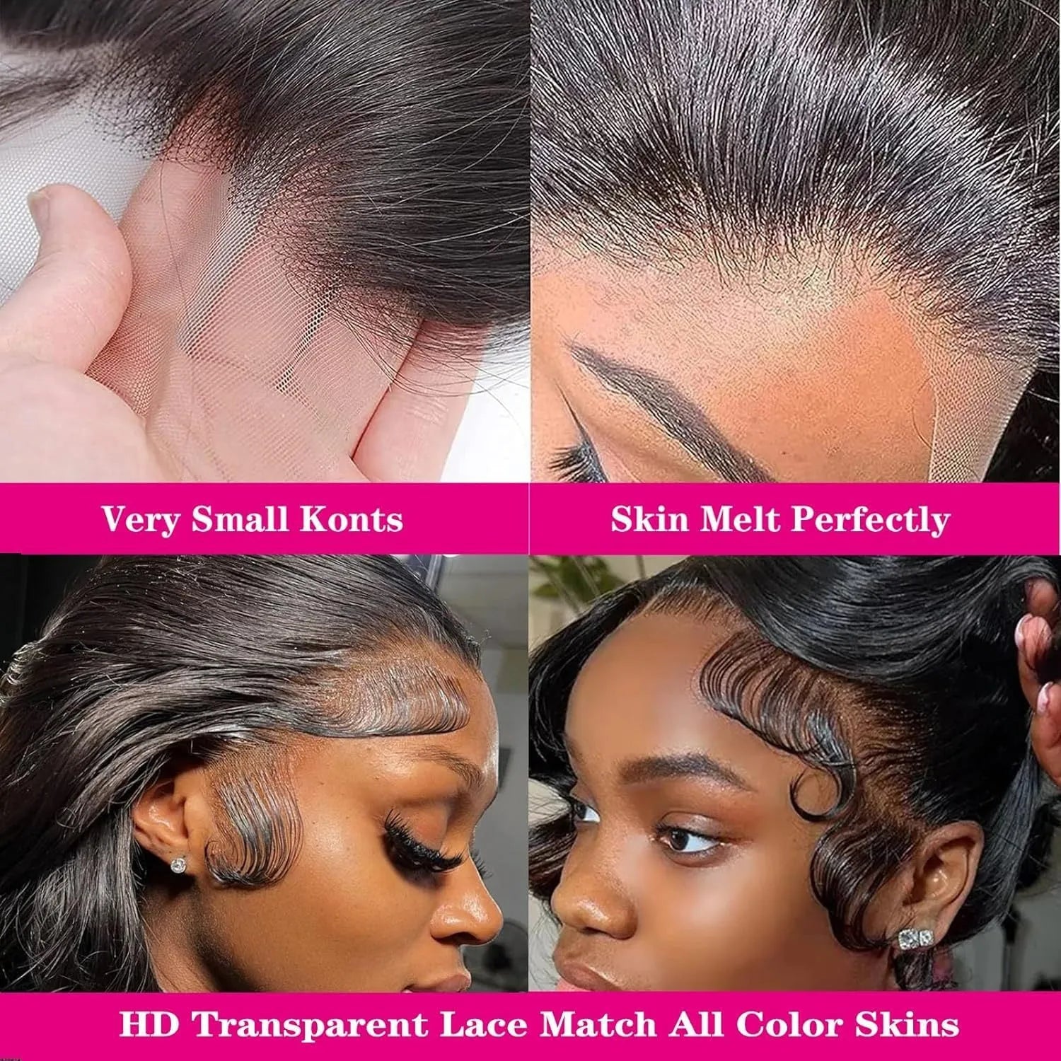 Black synthetic wig with medium large curly waves and lace mesh construction