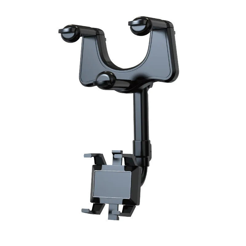 Vehicle rearview mirror navigation bracket with left and right rotation in black colour