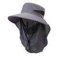 Men's adjustable polyester fisherman hat with wide brim for sun protection