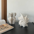 French art ceramic vase with coloured glaze finish in European style design
