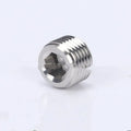 Stainless steel hexagon pipe plug for 3/8 bulkhead connections