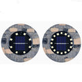 Solar underground light imitation stone case with 16 warm white LEDs for garden lawn use
