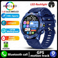 Smart watch with HD AMOLED screen showing heart rate data, black silicone strap, silver bezel