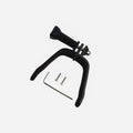 3D printed action camera expansion bracket with soft sponge padding for drone mounting