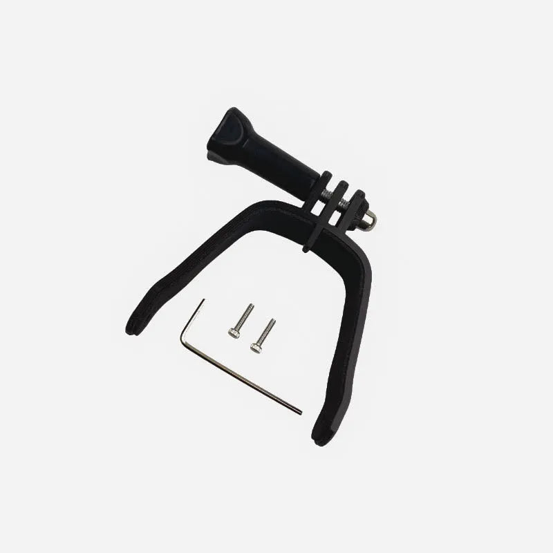 3D printed action camera expansion bracket with soft sponge padding for drone mounting
