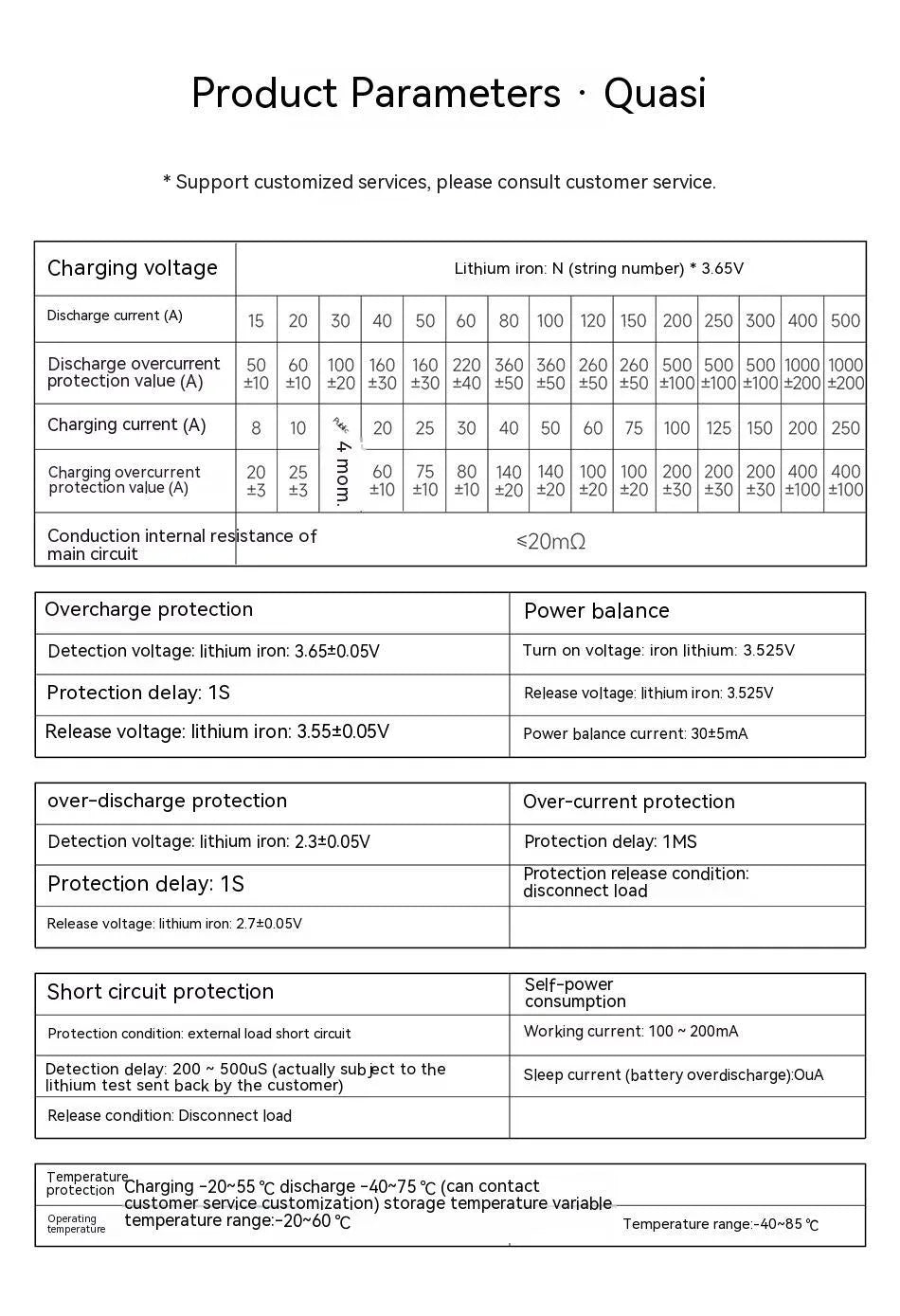 Dali brand lithium iron phosphate battery protection board for 12V 4S battery packs