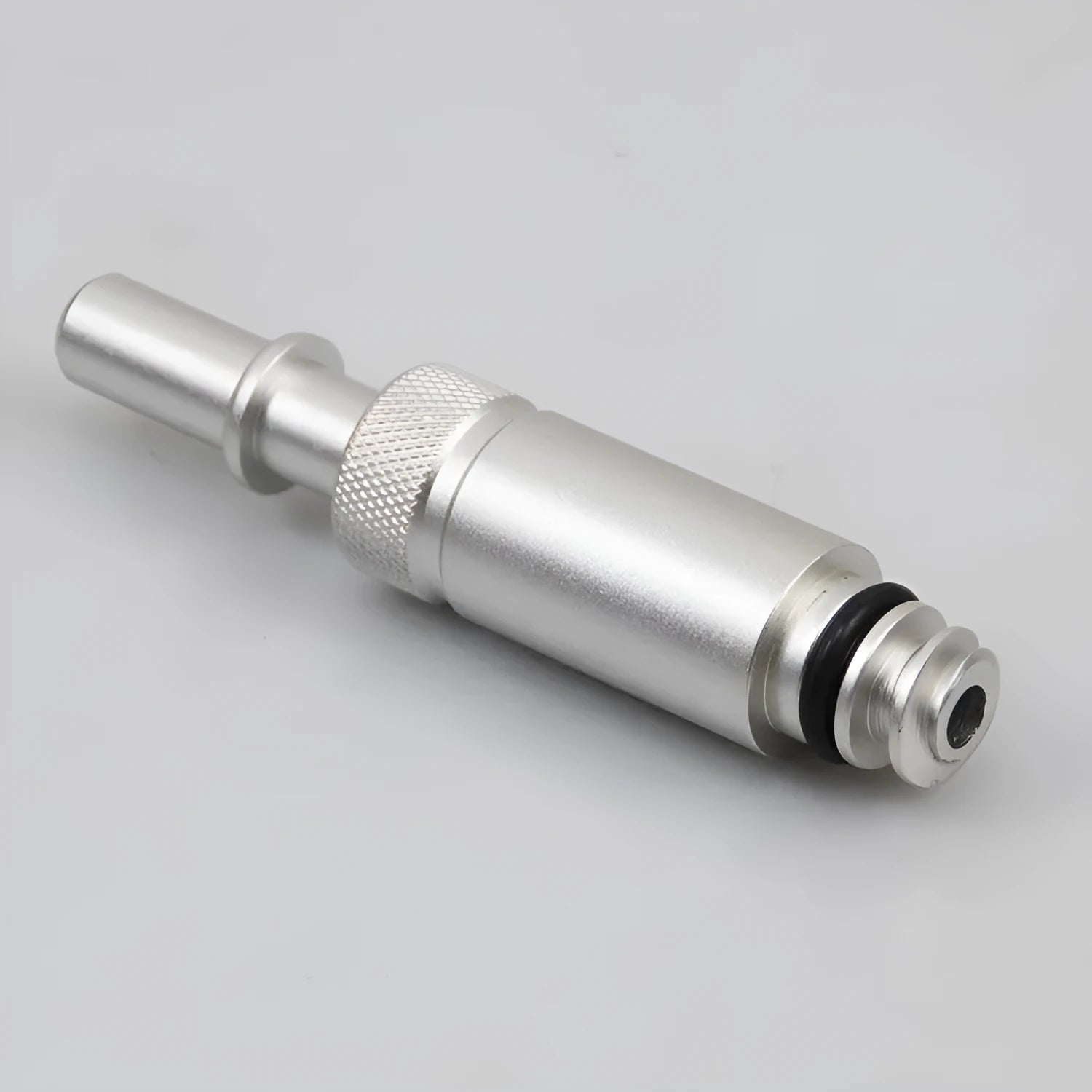 Silver metal transmission refueling joint adapter tool for VW Audi vehicles