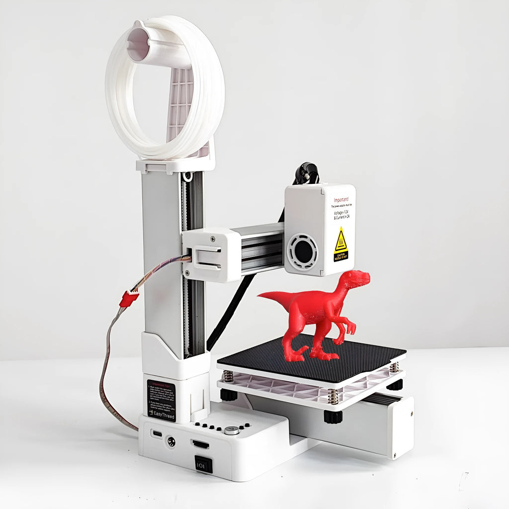 White EasyThreed K10 3D printer for TPU and PLA filaments with 175mm build volume