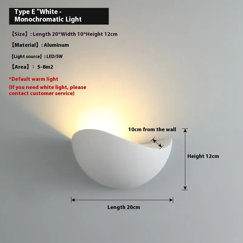 Waterproof IP65 aluminium alloy bird's nest LED lamp in black or white for courtyard and bedroom lighting