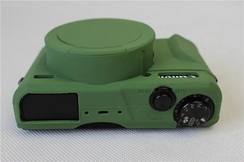 Silicone protective camera cover for Canon G7X Mark II and Mark III in four colours