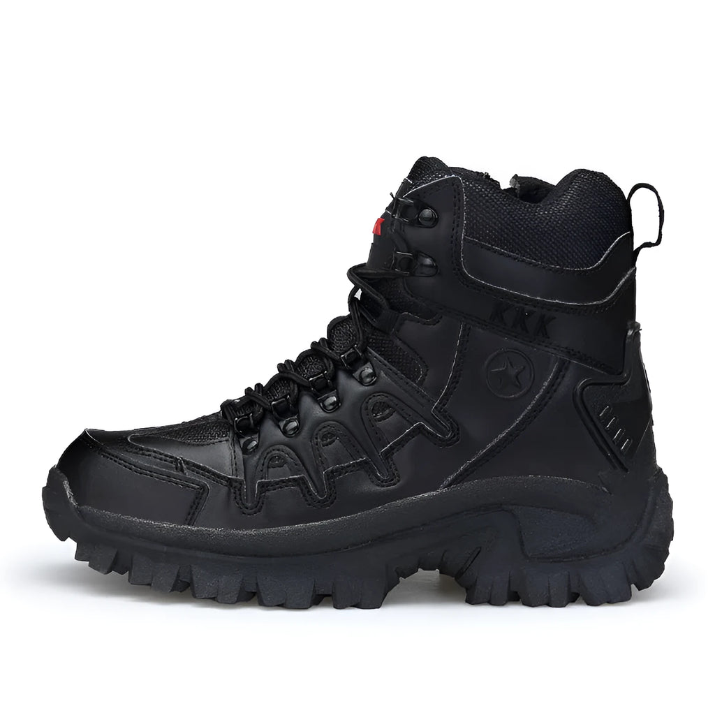 US Army Delta Tactical Boots for men in black and sand colour with rubber sole
