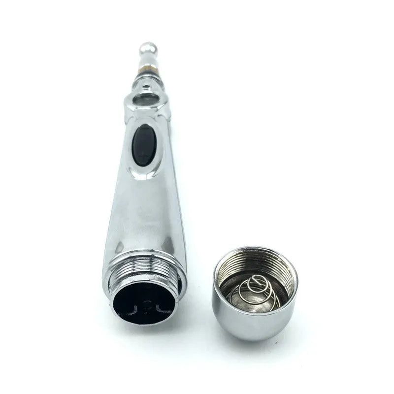 KEBETEME Massage Pen 200x30mm electric energy pen with three therapy tips and colour options