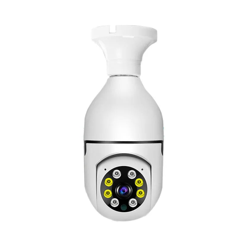 Wireless wifi security bulb camera with 1080p definition and full colour night vision in compact design
