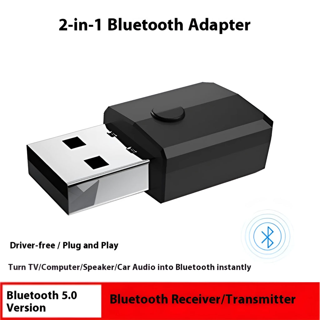 Bluetooth transmitter receiver four-in-one adapter USB style model ZF-169S with Bluetooth 5.0